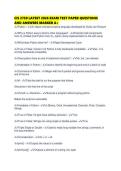 CIS 2750 LATEST 2026 EXAM TEST PAPER QUESTIONS AND ANSWERS MARKED