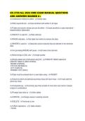 CIS 2750 ALL 2026 CORE EXAM MANUAL QUESTIONS AND ANSWERS MARKED