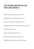 PSYC 210 FINAL PAPER 2026 FULL Q&A STUDY GUIDE GRADED A&plus;