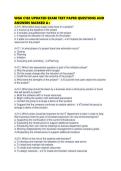 WGU C182 UPDATED EXAM TEST PAPER QUESTIONS AND ANSWERS MARKED