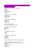 SCHM 2301 UPDATED END OF COURSE QUESTIONS AND ANSWERS MARKED 