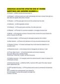 ARKANSAS ADJUSTER UPDATED END OF COURSE QUESTIONS AND ANSWERS MARKED