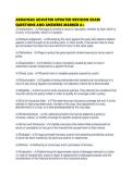 ARKANSAS ADJUSTER UPDATED REVISION EXAM QUESTIONS AND ANSWERS MARKED