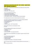 ARKANSAS ADJUSTER UPDATED TEST PAPER 1 QUESTIONS AND ANSWERS MARKED