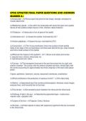 CPOA UPDATED FINAL PAPER QUESTIONS AND ANSWERS MARKED