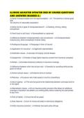 ILLINOIS ADJUSTER UPDATED END OF COURSE QUESTIONS AND ANSWERS MARKED