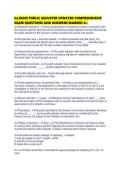 ILLINOIS PUBLIC ADJUSTER UPDATED COMPREHENSIVE EXAM QUESTIONS AND ANSWERS MARKED A&period;pdf  1