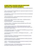 ILLINOIS PUBLIC ADJUSTER UPDATED EXAM SCRIPT QUESTIONS AND ANSWERS MARKED 