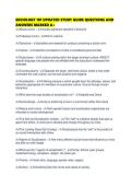 SOCIOLOGY 101 UPDATED STUDY GUIDE QUESTIONS AND ANSWERS MARKED