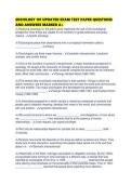 SOCIOLOGY 101 UPDATED EXAM TEST PAPER QUESTIONS AND ANSWERS MARKED