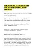 PUBLIX DELI ROI ACTUAL TEST PAPER 2026 QUESTIONS WITH SOLUTIONS GRADED A&plus;