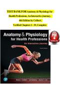 Test Bank - Anatomy and Physiology for Health Professions-An Interactive Journey&comma; 4th Edition &lpar;Colbert&comma; 2019&rpar;&comma; Chapter 1-19 &vert; All Chapters