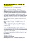 HESI 799 RN EXIT UPDATED EXAM QUESTIONS AND ANSWERS MARKED