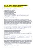 HESI 799 RN EXIT UPDATED CORE EXAM MANUAL QUESTIONS AND ANSWERS MARKED