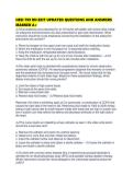 HESI 799 RN EXIT UPDATED QUESTIONS AND ANSWERS MARKED