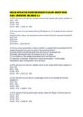 MDCB UPDATED COMPREHENSIVE EXAM QUESTIONS AND ANSWERS MARKED
