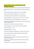 MDCB UPDATED STUDY GUIDE QUESTIONS AND ANSWERS MARKED