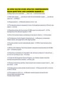 SSI OPEN WATER DIVER UPDATED COMPREHENSIVE EXAM QUESTIONS AND ANSWERS MARKED A&period;pdf  1&period;