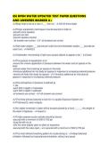 SSI OPEN WATER UPDATED TEST PAPER QUESTIONS AND ANSWERS MARKED