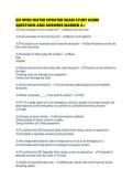 SSI OPEN WATER UPDATED EXAM STUDY GUIDE QUESTIONS AND ANSWERS MARKED