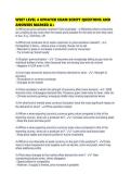 WSET LEVEL 4 UPDATED EXAM SCRIPT QUESTIONS AND ANSWERS MARKED 