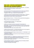 WSET LEVEL 4 UPDATED COMPREHENSIVE EXAM QUESTIONS AND ANSWERS MARKED A