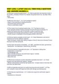 WSET LEVEL 4 LATEST 2026 ALL TERM FINALS QUESTIONS AND ANSWERS MARKED