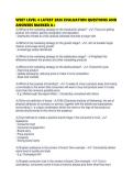 WSET LEVEL 4 LATEST 2026 EVALUATION QUESTIONS AND ANSWERS MARKED