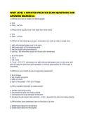 WSET LEVEL 4 UPDATED PRCATICE EXAM QUESTIONS AND ANSWERS MARKED