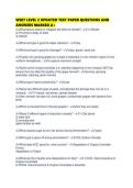 WSET LEVEL 2 UPDATED TEST PAPER QUESTIONS AND ANSWERS MARKED