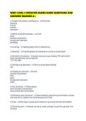 WSET LEVEL 2 UPDATED EXAMS GUIDE QUESTIONS AND ANSWERS MARKED