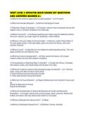 WSET LEVEL 2 UPDATED MAIN EXAMS SET QUESTIONS AND ANSWERS MARKED