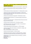 WSET LEVEL 2 UPDATED END OF COURSE QUESTIONS AND ANSWERS MARKED