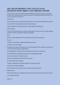 2025 &sol; 2026 MO PROPERTY AND CASUALTY EXAM  QUESTIONS WITH CORRECT AND VERIFIED ANSWERS