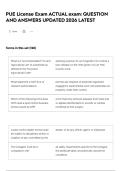 PUE License Exam ACTUAL exam&colon; QUESTION AND ANSWERS UPDATED 2026 LATEST