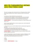 HESI PN FUNDAMENTALS RETAKE 2026 PROCTORED EXAM