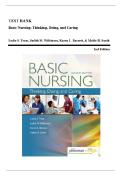Test Bank Basic Nursing Thinking Doing and Caring 2nd Edition Treas Wilkinson Barnett Smith &vert; All 46 Chapters 1-46 &vert; ISBN 9780803659421 &vert; NCLEX RN Fundamentals Davis Advantage 2026&sol;2027