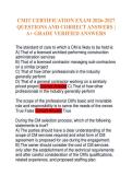 CMIT CERTIFICATION EXAM 2026-2027 QUESTIONS AND CORRECT ANSWERS &vert; A&plus; GRADE VERIFIED ANSWERS