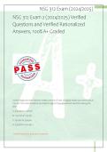 NSG 312 Exam 2 &lpar;2024&sol;2025&rpar; Verified   Questions and Verified Rationalized  Answers&comma; 100&percnt; A&plus; Graded