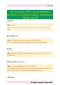 CSET Subtest 1 - History and Social Science Questions and Correct Answers