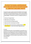 ATLS  POST  TEST  EXAM  &vert;  COMPREHENSIVE  QUESTIONS  AND  VERIFIED  ANSWERS  GRADED  A&plus;  &vert;  100&percnt;  PASS  &vert;  2025&sol;2026 UPDATE&excl;