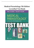 TEST BANK for Medical Parasitology&colon; A Self-Instructional Text&comma; 7th Edition by Leventhal&semi; Cheadle&comma; All 11 Chapters Covered&comma; Complete Latest Guide A&plus;