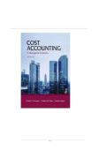 Test Bank For Cost Accounting&period; A Managerial Emphasis 14th Edition By Charles T&period; Horngren&comma; Srikant M&period; Dakar and Madhav Rajan
