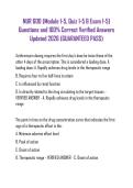 NUR 600 &lpar;Module 1-5&comma; Quiz 1-5 & Exam 1-5&rpar; Questions and 100&percnt; Correct Verified Answers Updated 2026 &lpar;GUARANTEED PASS&rpar;