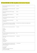 TAP 250 UPDATED ACTUAL Questions And Correct Answers 