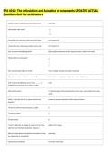 SPA 4011&colon; The Articulation and Acoustics of consonants UPDATED ACTUAL  Questions And Correct Answers 