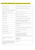 SPA 720 TEST 2 UPDATED ACTUAL Questions And Correct Answers 