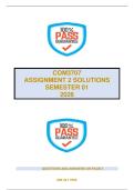 COM3707 - ASSIGNMENT 2 SOLUTIONS SEMESTER 1 2026
