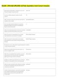 EXAM 1 SPM 420 UPDATED ACTUAL Questions And Correct Answers 