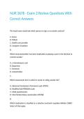 NUR 3678 - Exam 2 Review Questions With Correct Answers 